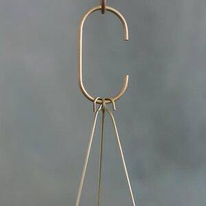 Desert Brass Hanging Planter by Leaf & Thread