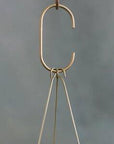 Desert Brass Hanging Planter by Leaf & Thread